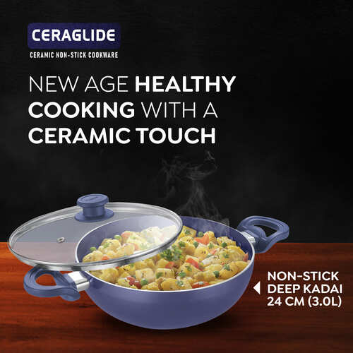 Prestige Ceraglide Deep Kadai - Image 1