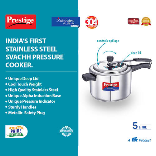 Prestige Nakshatra Alpha Pressure Cooker - Image 3