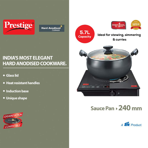 Prestige Hard Anodised Plus Sauce Pan - Image 3