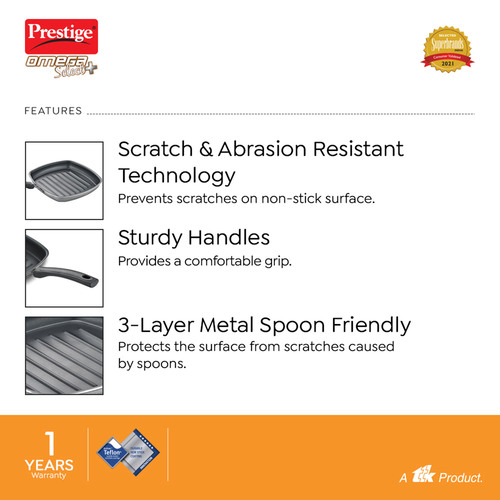 Prestige Omega Select Plus Square Grill Pan - Image 4