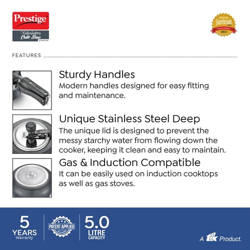 Prestige Nakshatra Cute Duo Pressure Cooker - Image 4